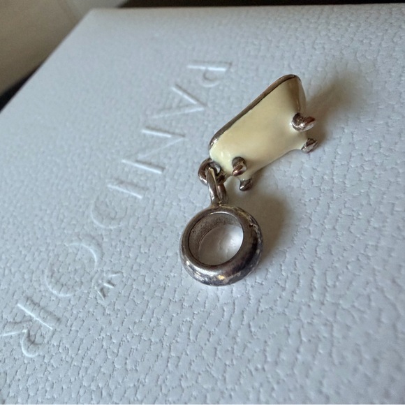 SOLD! Pandora Silver Red Charm Collection bundle tub dog - Picture 9 of 16